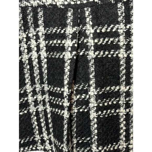 Alice + Olivia Dress Black White Plaid Tweed Collar Short Sleeve Party Career - Picture 5 of 10
